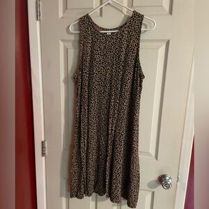 Old Navy Leopard Tank Dress XL